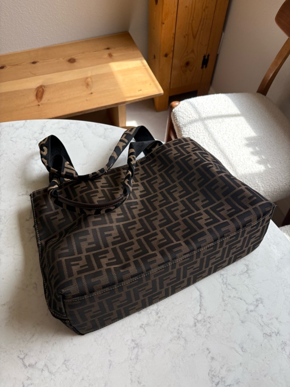 Vintage Fendi Tote Bag Logo - Picture 8 of 9